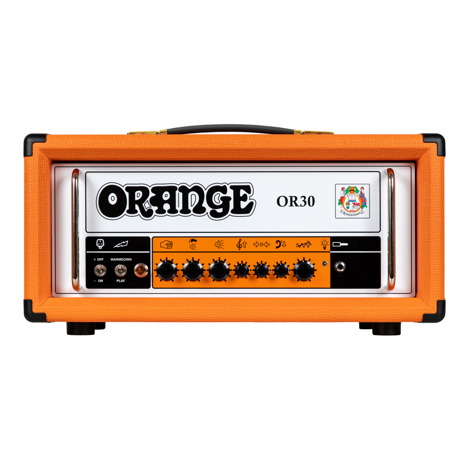 Orange amp head