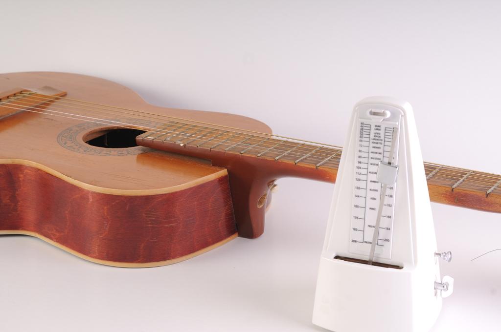 a metronome and guitar