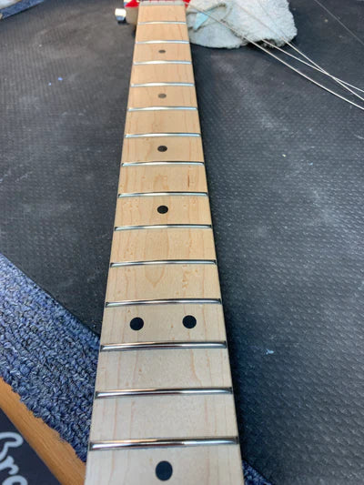 polished guitar frets