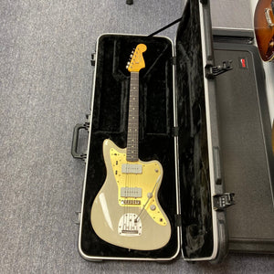 TopHat 59 Jazzavarius Blonde See Through Relic electric guitar in fitted SKB hard case.