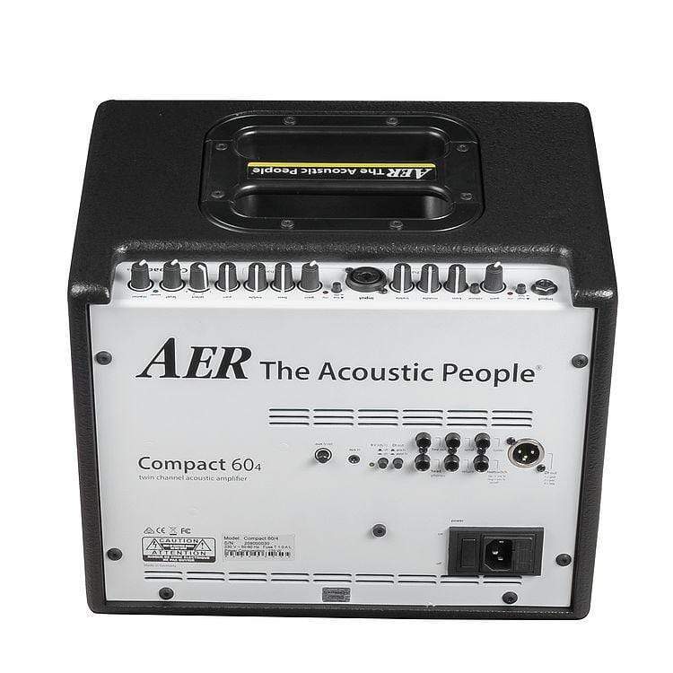 AER Compact 60/4 60W Acoustic Combo Amplifier with multiple input options and digital effects, ideal for stage, studio, and home use.