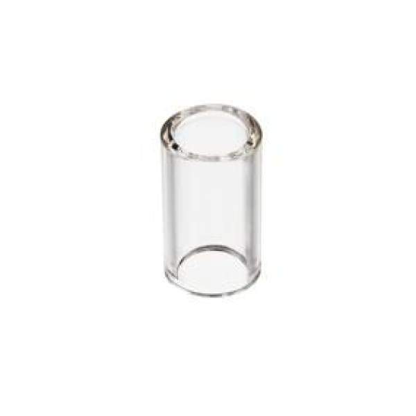 D&#39;Addario Glass Slide for Medium-Sized Fingers, a clear glass cylinder designed for guitarists to enhance tone and sustain with comfortable fit and smooth glide.