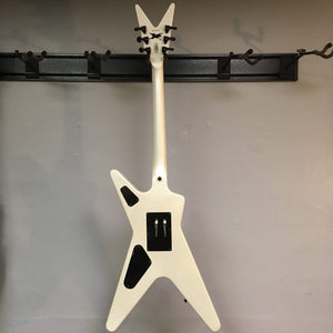 Dean Dime O Flage ML electric guitar with black hardware, displayed on a wall.