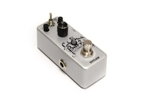 Outlaw Effects Lock Stock & Barrel Guitar Distortion Pedal with knobs and dials for versatile vintage and modern high-gain sounds.