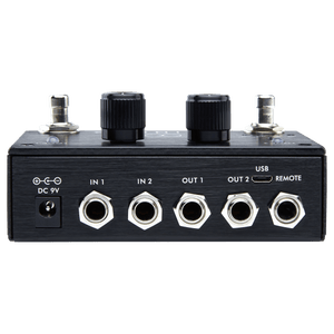 Pigtronix Infinity 2 Looper Pedal with knobs and switches, a hi-fi stereo double looper for recording and performing sequential parts or ambient effects.